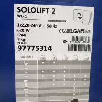 Артикул фекальної установки Грундфос Sololift WC1