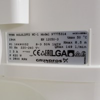 Шильдик насоса Сололіфт (Sololift2 WC-1)